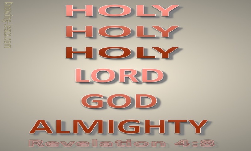 Revelation 4:8 Lord God Almighty (pink)